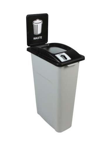 WASTE WATCHER 87L GRIS NOIR AVEC KIT EN PLASTIQUE