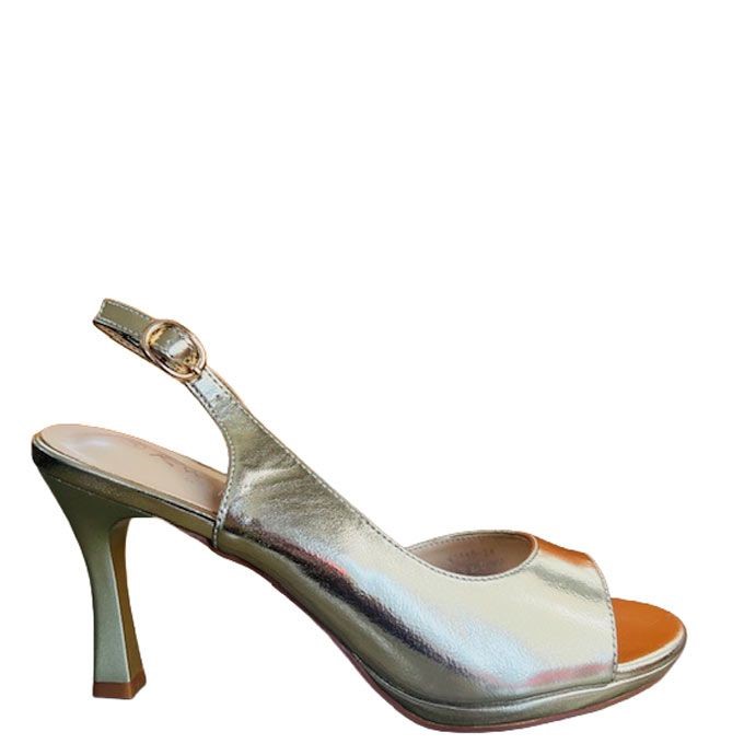 SANDALES A TALON FERMEES - DORE