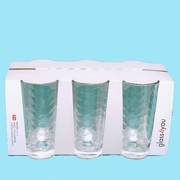 LOT DE 6 VERRES A EAU