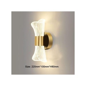 APPLIQUE MURALE DE LUXE EN ACRY-LIQUE DORE