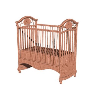 BERCEAU DE BEBE EN BOIS EN PEPINIERE