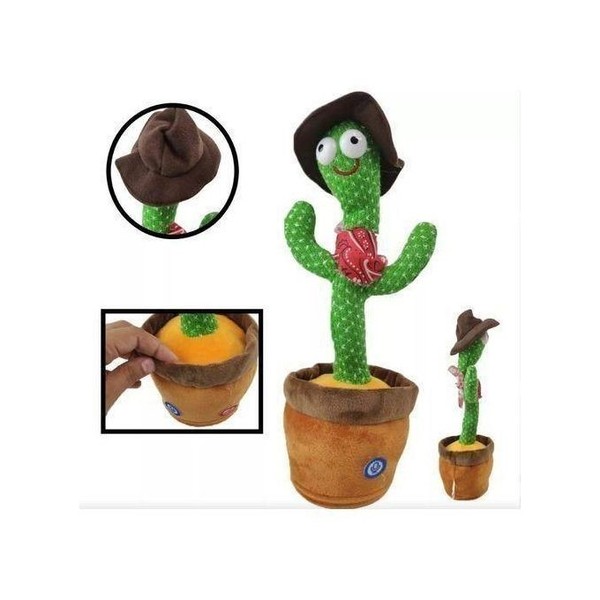 JOUET CREATIF EN PELUCHE CACTUS CHANTANT ET DANSANT