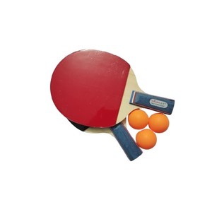 KIT DE 2 RAQUETTES + 3 BALLES DE TENNIS DE TABLE