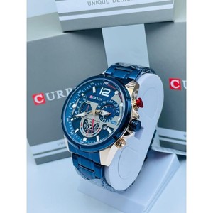 MONTRE HOMME FOND BLEU CURREN
