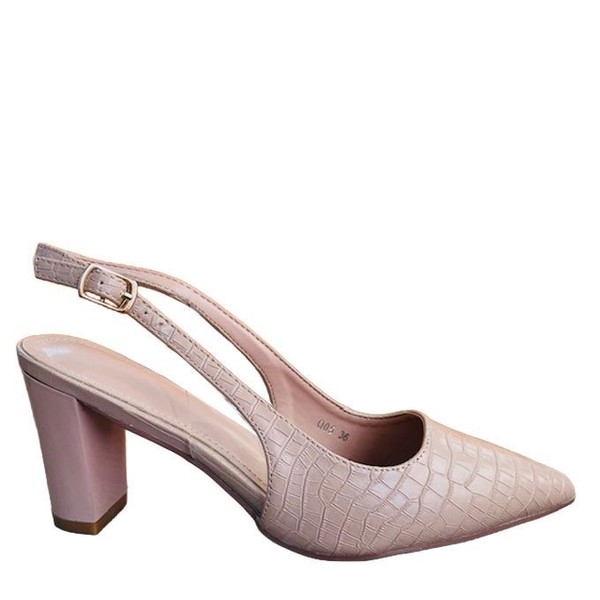ROCCOCO ESCARPIN OUVERT POUR FEMME - ROSE