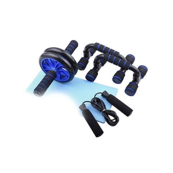 ROUE ABDOMINALE + PUNSH UP + CORDE