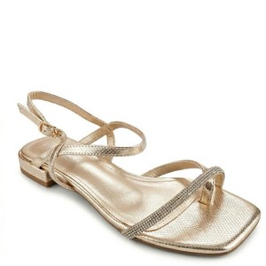 SANDALES A LANIERES POUR FEMME - DORE